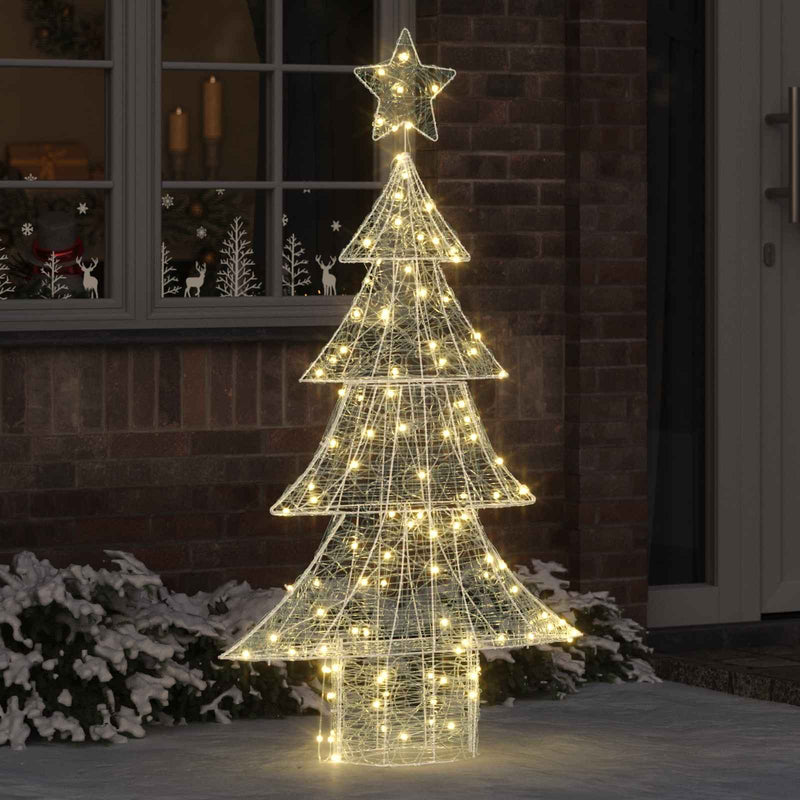 Afbeelding laden in galerijviewer, Vidaxl kerstboom met 160 led warmwit 150 cm acryl
