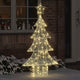 Vidaxl kerstboom met 160 led warmwit 150 cm acryl