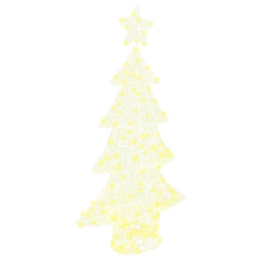 Vidaxl kerstboom met 160 led warmwit 150 cm acryl
