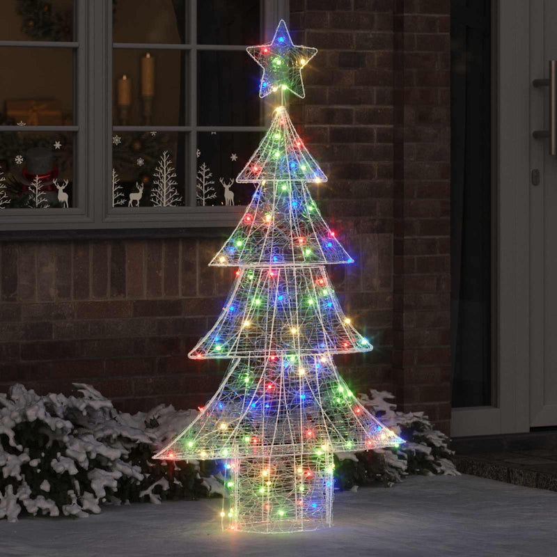 Afbeelding laden in galerijviewer, Vidaxl kerstboom met 160 led multikleur 150 cm acryl
