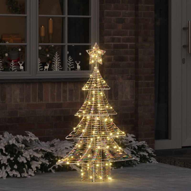 Afbeelding laden in galerijviewer, Vidaxl kerstboom met 120 led warmwit 120,5 cm pet
