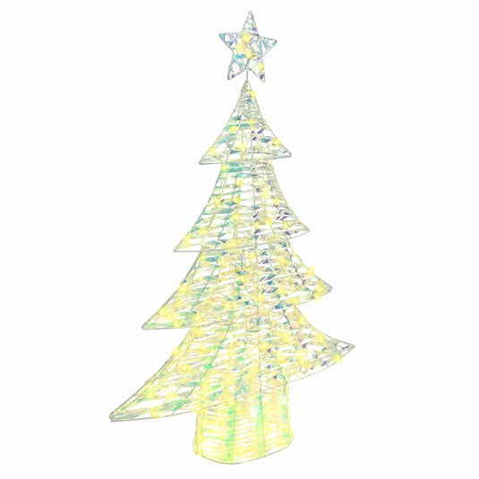 Vidaxl kerstboom met 120 led warmwit 120,5 cm pet