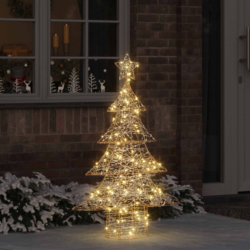 Afbeelding laden in galerijviewer, Vidaxl kerstboom 120 led's warmwit 120,5 cm pet
