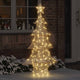 Vidaxl kerstboom met 160 led warmwit 151 cm pet