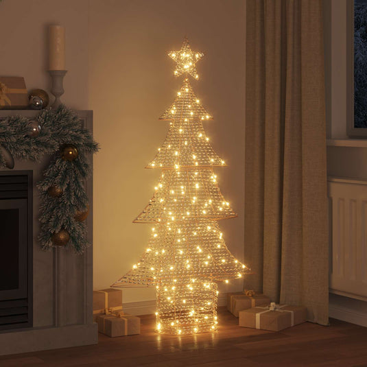 Vidaxl kerstboom met 160 led warmwit 151 cm pet