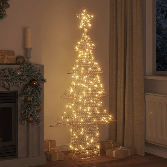 Vidaxl kerstboom met 240 led warmwit 181 cm pet