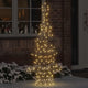 Vidaxl kerstboom met 160 led warmwit 150 cm rattan