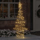 Vidaxl kerstboom met 240 led warmwit 180 cm rattan