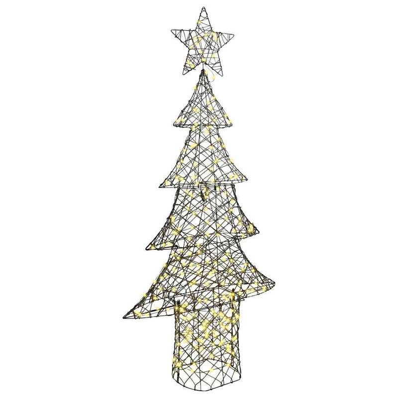 Afbeelding laden in galerijviewer, Vidaxl kerstboom met 240 led warmwit 180 cm rattan
