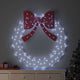Vidaxl krans met 150 led koudwit 120 cm acryl