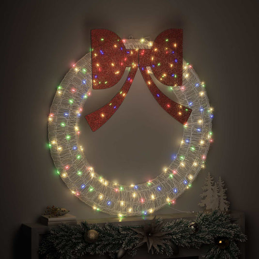 Vidaxl krans met 150 led multikleur 120 cm acryl