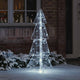 Vidaxl kerstboom met 100 led koud wit 120 cm acryl
