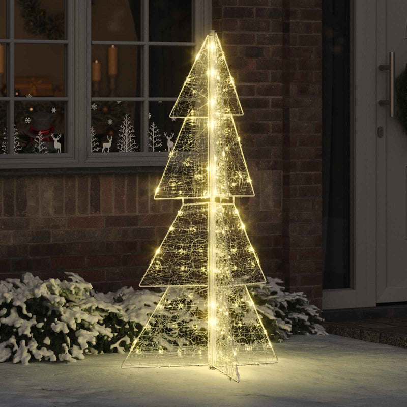 Afbeelding laden in galerijviewer, Vidaxl kerstboom met 160 led warmwit 150 cm acryl
