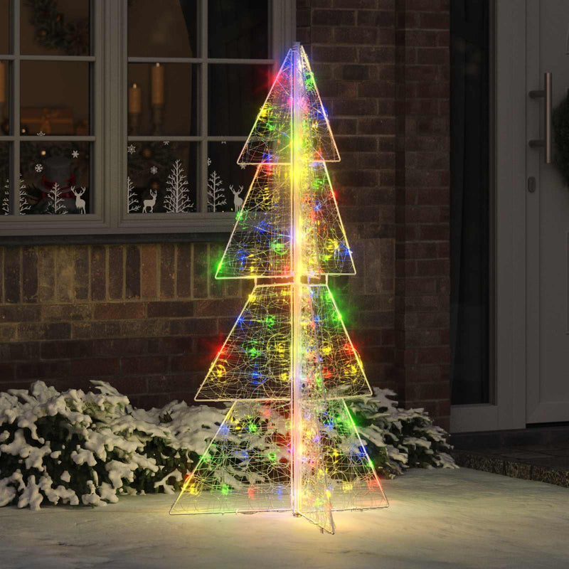 Afbeelding laden in galerijviewer, Vidaxl kerstboom met 160 led multikleur 150 cm acryl
