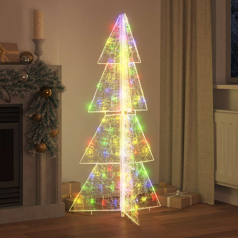 Afbeelding laden in galerijviewer, Vidaxl kerstboom met 160 led multikleur 150 cm acryl
