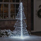 Vidaxl kerstboom met 240 led koud wit 180 cm acryl