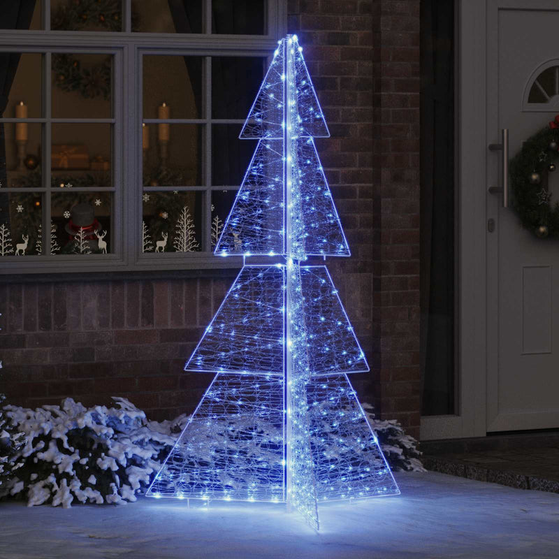 Afbeelding laden in galerijviewer, Vidaxl kerstboom blauw 180 cm acryl 240 led's
