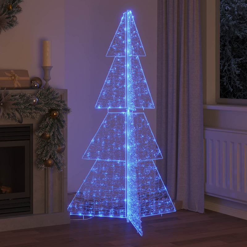 Afbeelding laden in galerijviewer, Vidaxl kerstboom blauw 180 cm acryl 240 led's
