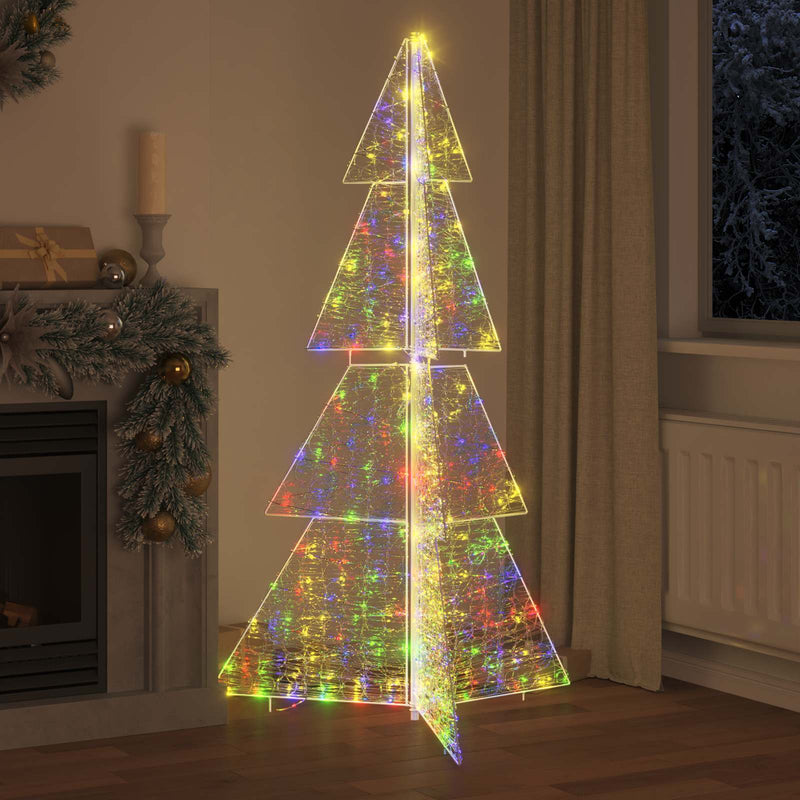 Afbeelding laden in galerijviewer, Vidaxl kerstboom met 240 led multikleur 180 cm acryl
