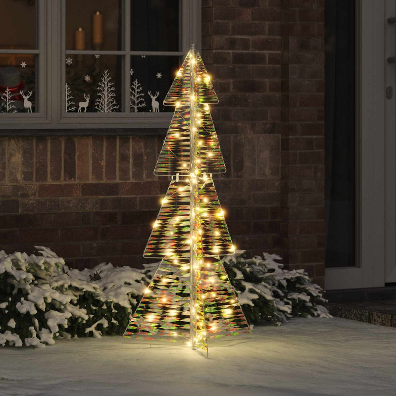 Afbeelding laden in galerijviewer, Vidaxl kerstboom met 100 led warmwit 120 cm pet
