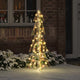 Vidaxl kerstboom met 100 led warmwit 120 cm pet