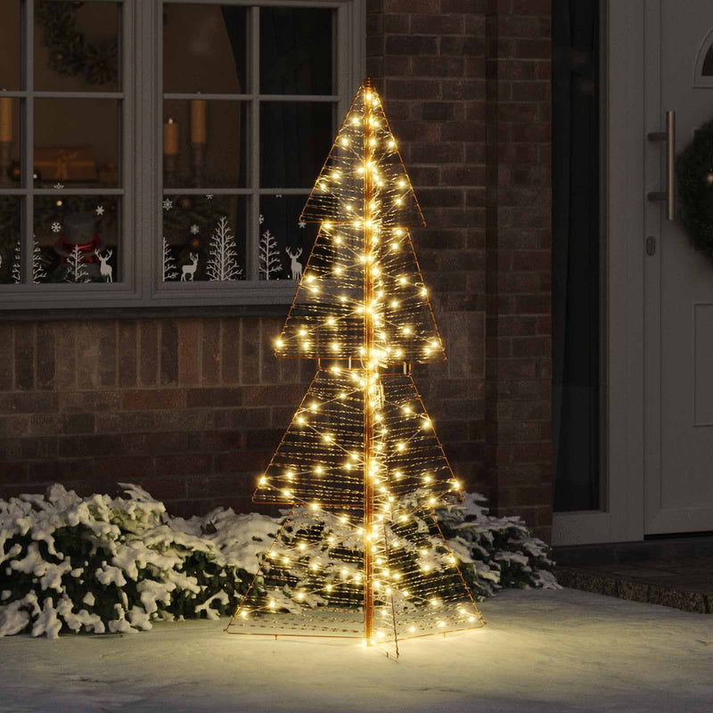 Afbeelding laden in galerijviewer, Vidaxl kerstboom met 160 led warmwit 150 cm pet
