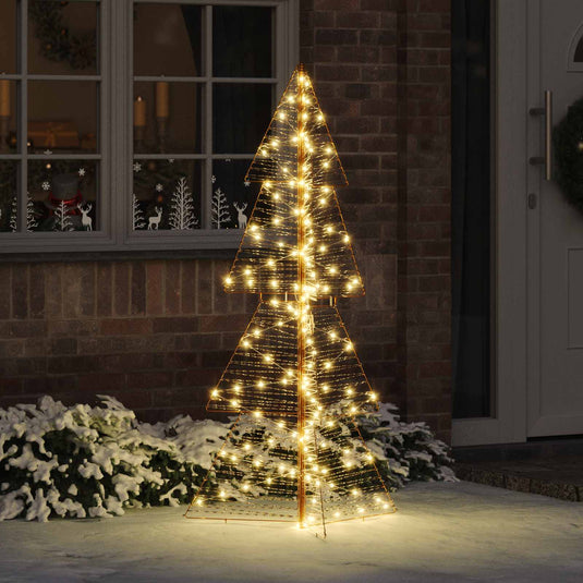 Vidaxl kerstboom met 160 led warmwit 150 cm pet