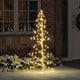 Vidaxl kerstboom met 160 led warmwit 150 cm pet