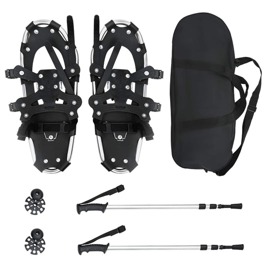 Vidaxl 3 in 1 sneeuwschoenen met wandelschoenen zilver en zwart