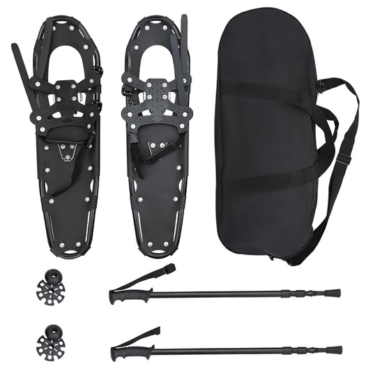 Vidaxl 3 in 1 sneeuwschoenen met wandelschoenen zwart 30 inches