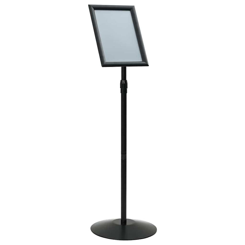 Afbeelding laden in galerijviewer, Vidaxl pedestal posterstand zilver a3 pvc en staal
