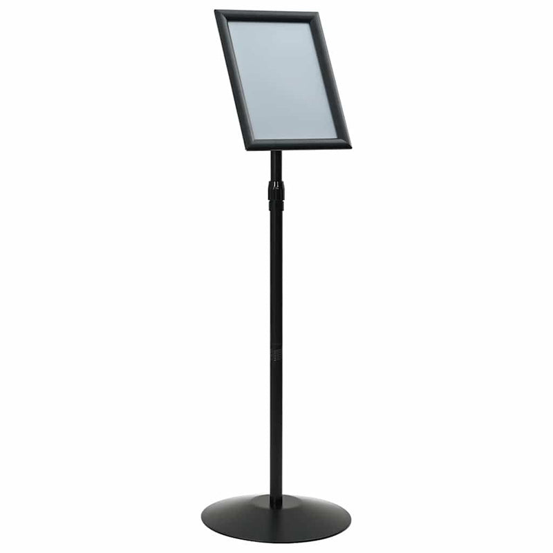 Afbeelding laden in galerijviewer, Vidaxl pedestal posterstand zilver a4 pvc en staal
