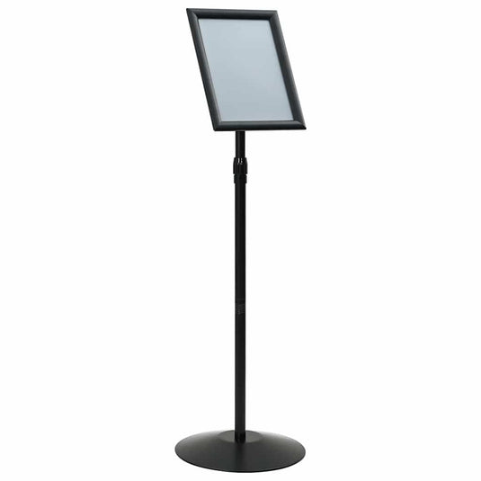 Vidaxl pedestal posterstand zilver a4 pvc en staal