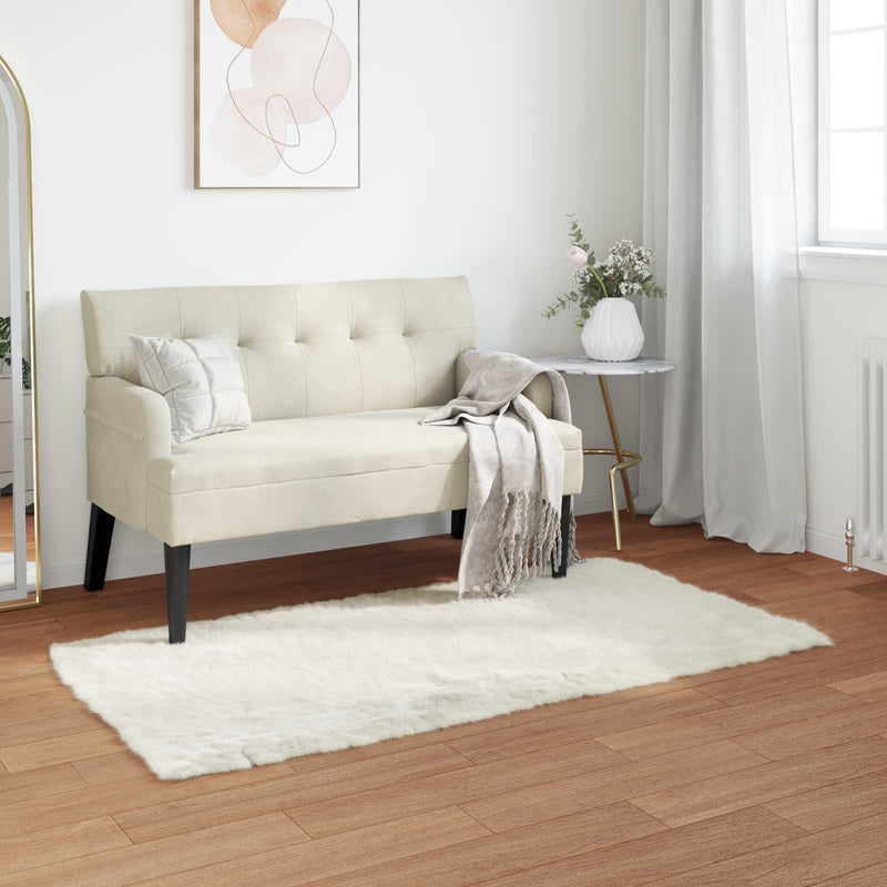 Afbeelding laden in galerijviewer, Vidaxl nep schapenvacht tapijt tafalla wit 60 x 110 cm polyester
