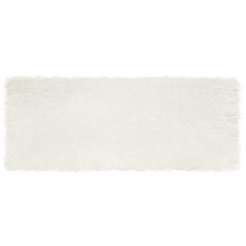 Afbeelding laden in galerijviewer, Vidaxl nep schapenvacht tapijt tafalla wit 80 x 200 cm polyester
