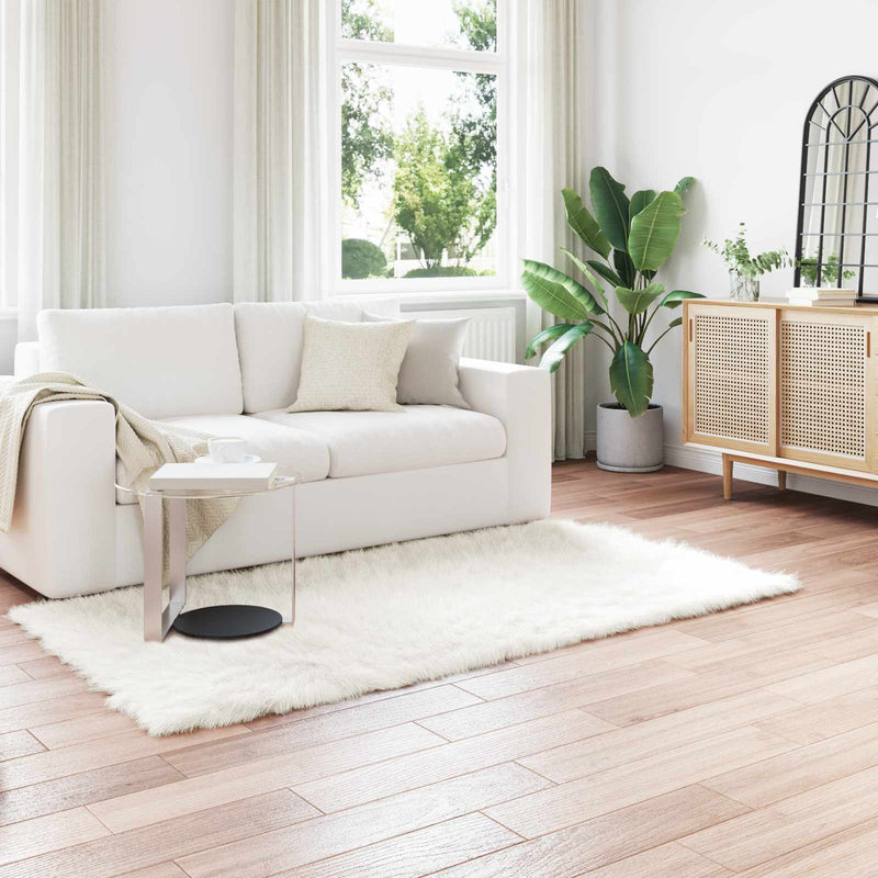 Afbeelding laden in galerijviewer, Vidaxl nep schapenvacht tapijt tafalla wit 100 x 200 cm polyester
