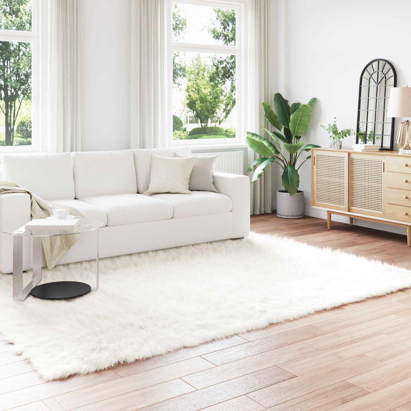 Afbeelding laden in galerijviewer, Vidaxl nep schapenvacht tapijt tafalla wit 200 x 280 cm polyester
