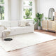 Vidaxl nep schapenvacht tapijt tafalla wit 200 x 280 cm polyester