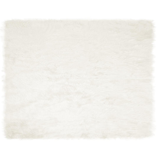 Vidaxl nep schapenvacht tapijt tafalla wit 200 x 280 cm polyester