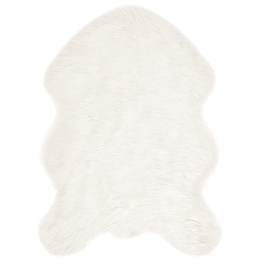 Vidaxl nep schapenvacht tapijt tafalla wit 60 x 90 cm polyester
