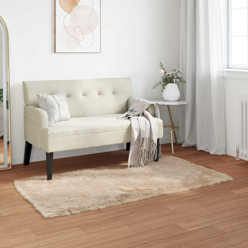 Afbeelding laden in galerijviewer, Vidaxl tapijt van imitatie tafalla beige 80 x 150 cm polyester
