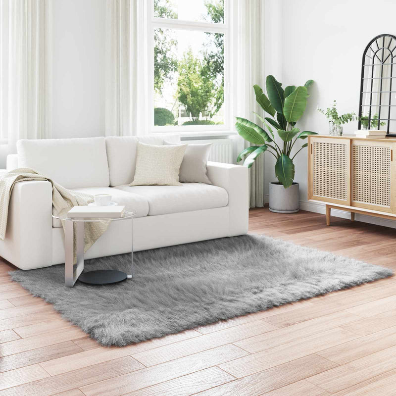 Afbeelding laden in galerijviewer, Vidaxl tapijt van imitatie tafalla grijs 140 x 200 cm polyester
