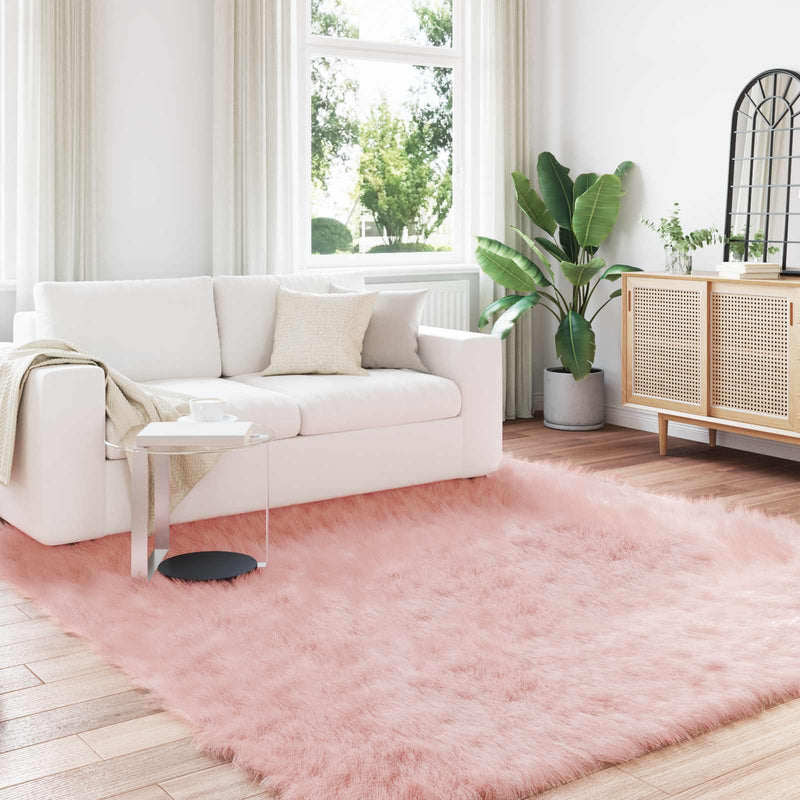Afbeelding laden in galerijviewer, Vidaxl tapijt van imitatie tafalla roze 200 x 200 cm polyester
