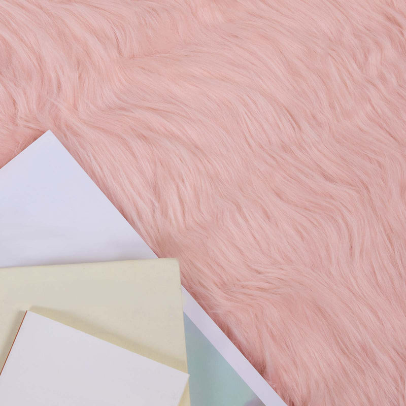 Afbeelding laden in galerijviewer, Vidaxl tapijt van imitatie tafalla roze ø 100 cm polyester
