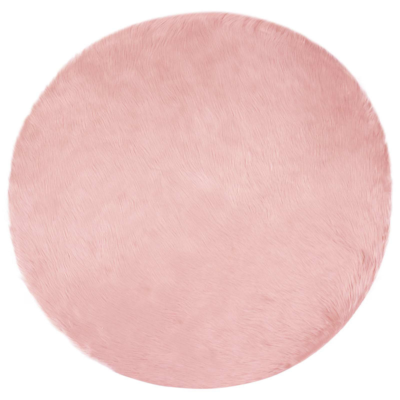 Afbeelding laden in galerijviewer, Vidaxl tapijt van imitatie tafalla roze ø 200 cm polyester
