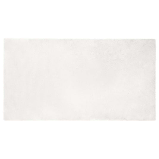 Vidaxl nep konijnenbont tapijt olite wit 80 x 150 cm polyester