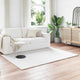 Vidaxl nep konijnenbont tapijt olite wit 140 x 200 cm polyester