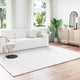 Vidaxl nep konijnenbont tapijt olite wit 240 x 340 cm polyester