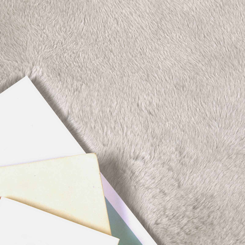 Afbeelding laden in galerijviewer, Vidaxl nep konijnenbont tapijt olite beige ø 100 cm polyester
