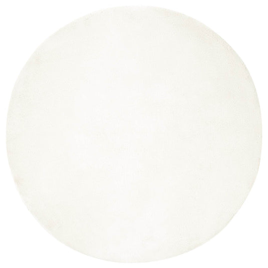 Vidaxl nep konijnenbont tapijt olite crème ø 80 cm polyester